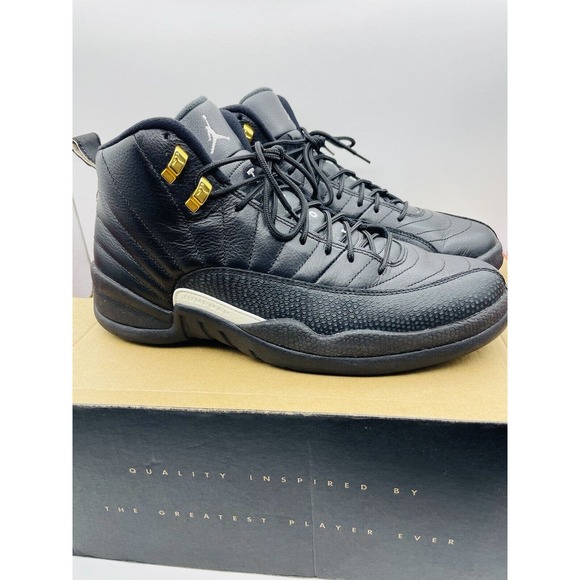 Nike Air Jordan Retro 12 The Master 2016 Size 11 Authentic Basketball Black GOOD